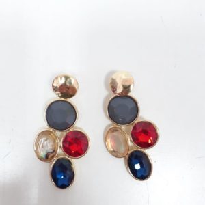 Pendientes piedras de colores