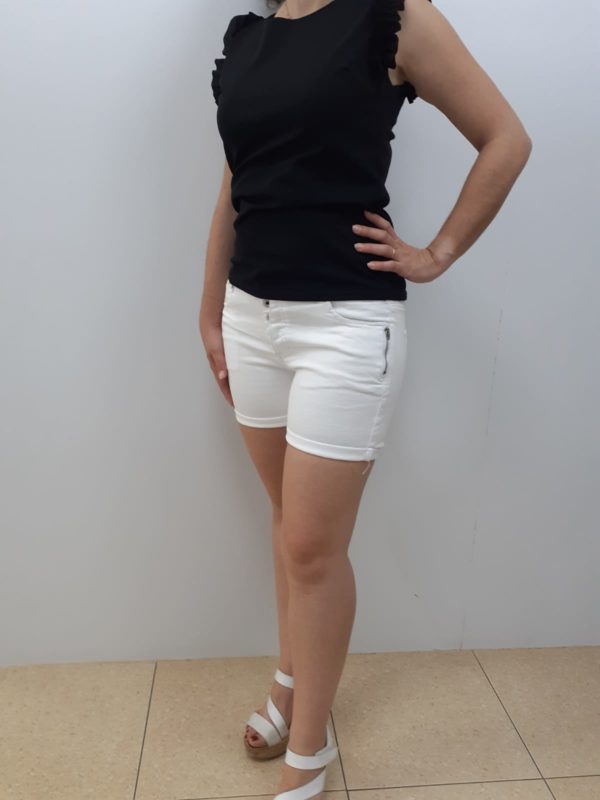 Pantalón corto blanco