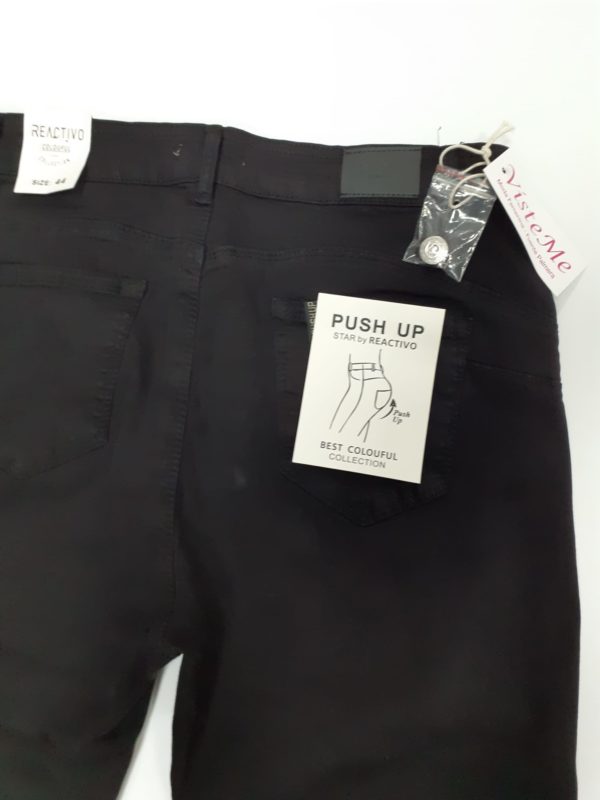 Pantalón vaquero reactivo negro push up - Imagen 3