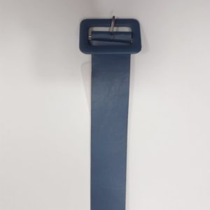 Cinturón poli piel azul