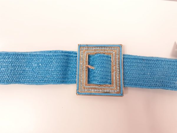 Cinturón  elástico azul