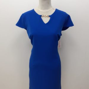 Vestido azul eléctrico