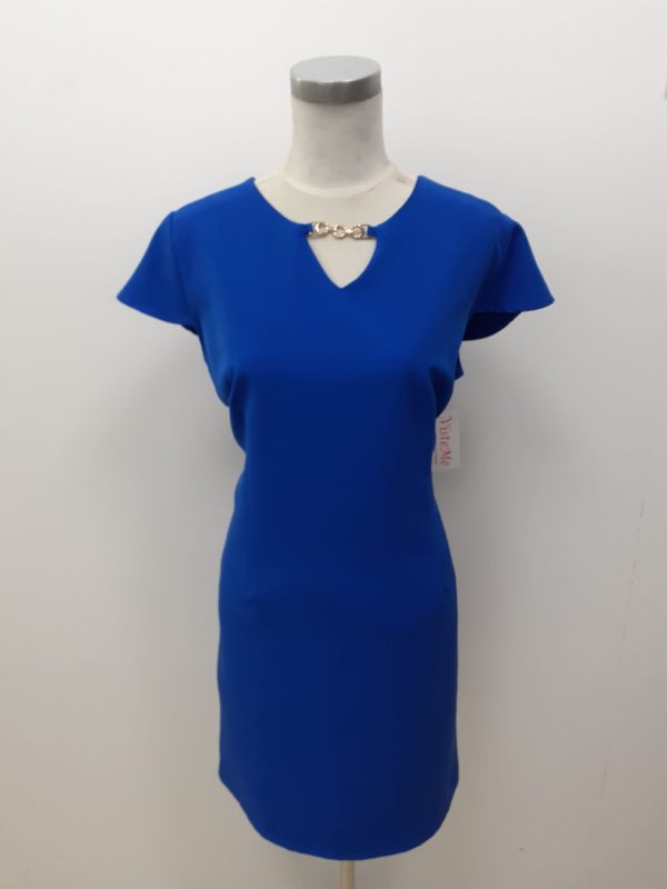 Vestido azul eléctrico