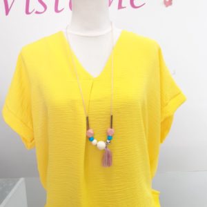 Blusa lisa collar