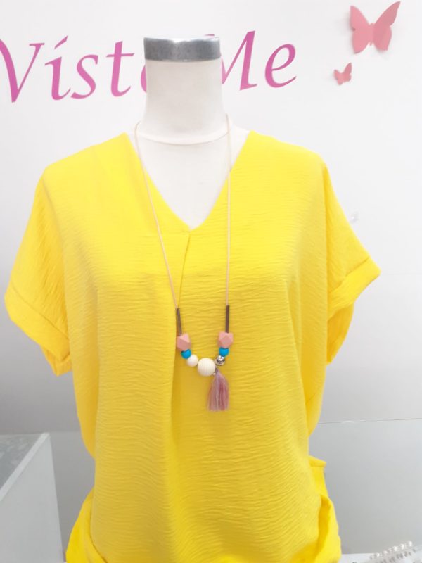 Blusa lisa collar
