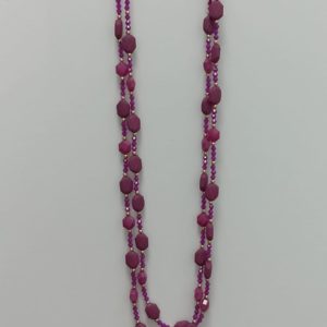 Collar cuentas brillo