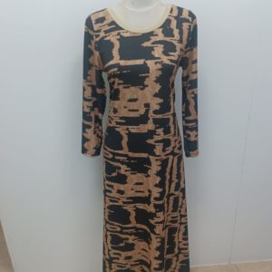 Vestido largo estampado