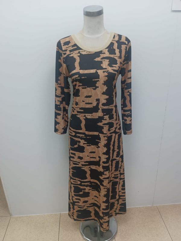 Vestido largo estampado