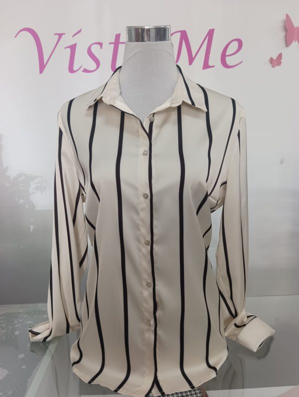 Camisa seda rayas