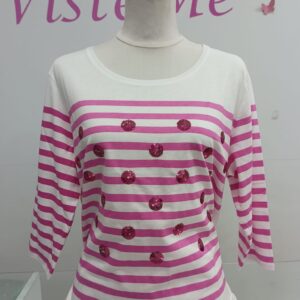 Camiseta rayas buganvilla