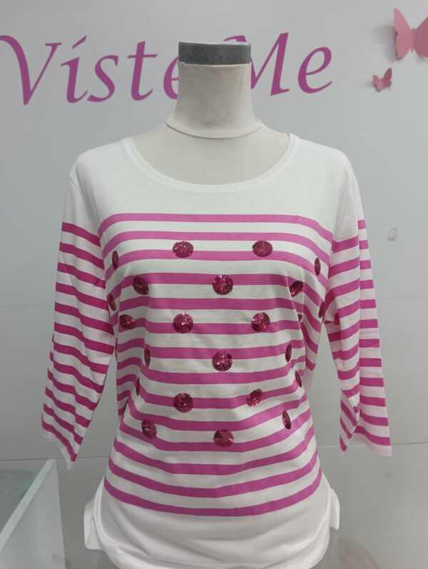 Camiseta rayas buganvilla