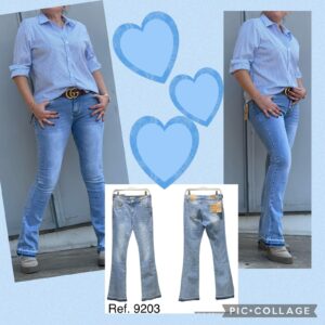 Pantalón vaquero campana
