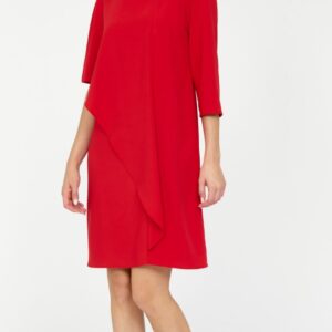 Vestido capa rojo