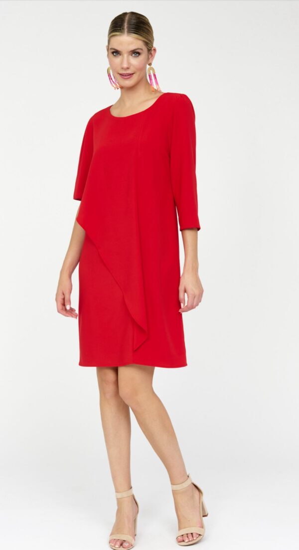 Vestido capa rojo
