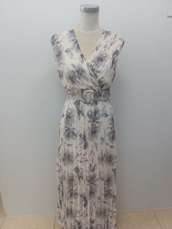 Vestido midi plisado