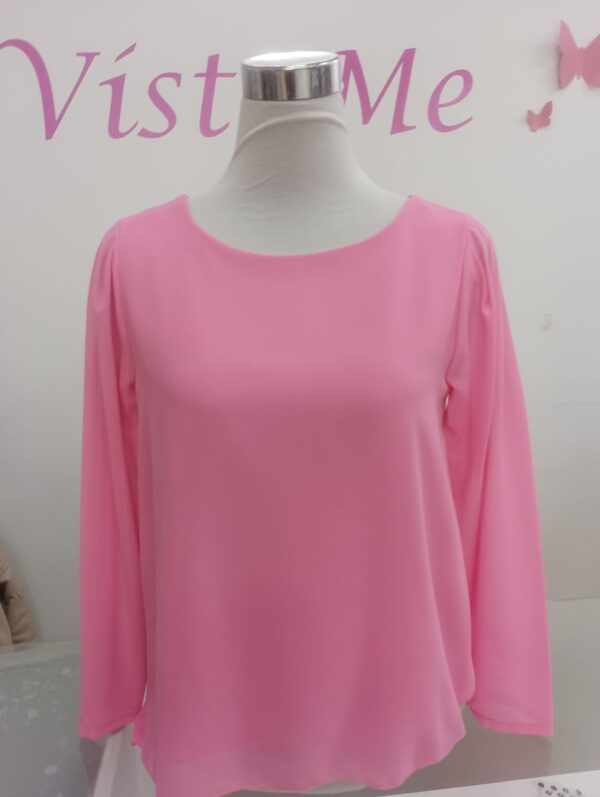 Blusa gasa rosa