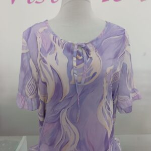Blusa malva lazo