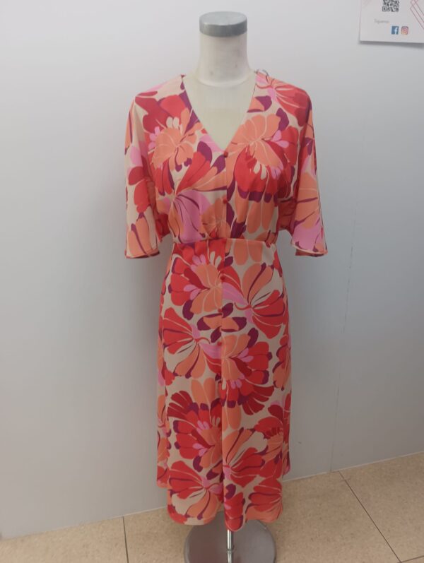 Vestido midi estampado