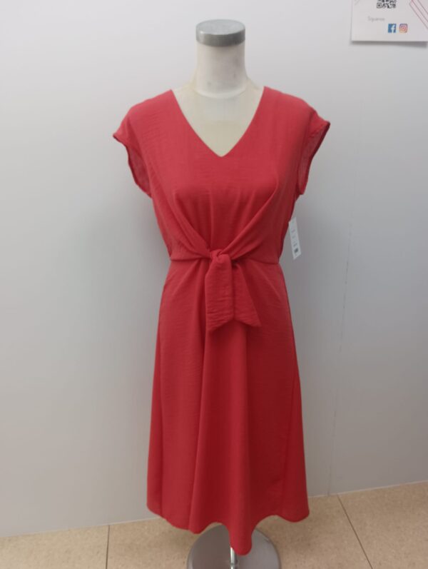 Vestido nudo rojo