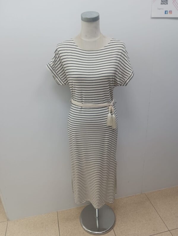 Vestido largo rayas