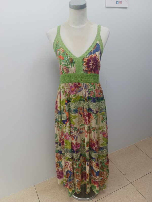 Vestido midi estampado