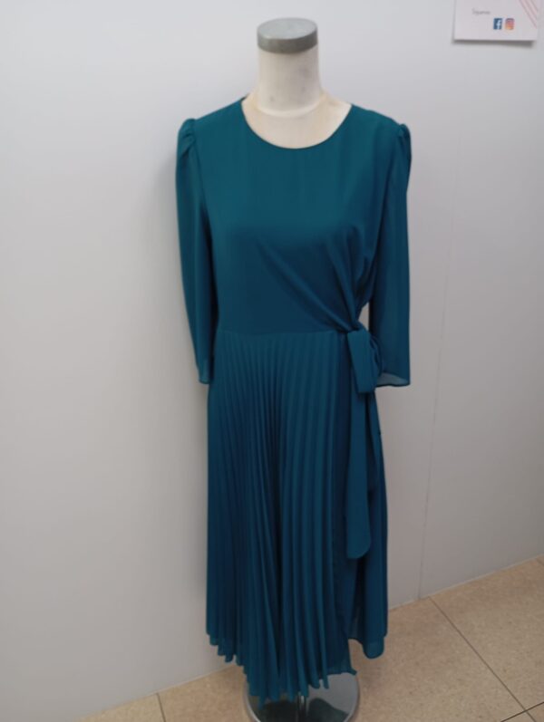Vestido midi plisado