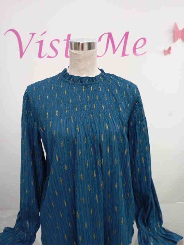 Blusa plisada