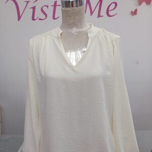 Blusa blanca cuello