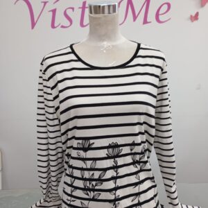 Camiseta rayas blonda