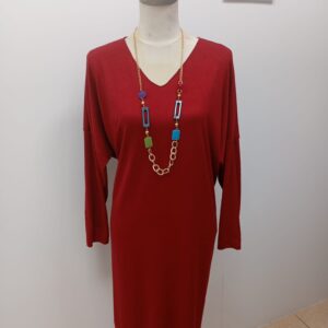 Vestido punto rojo