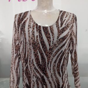 Blusa gasa estampada