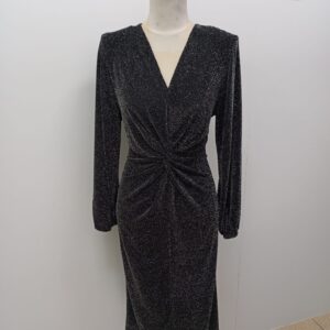 Vestido nudo brillo