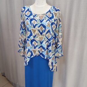 Vestido gasa capa