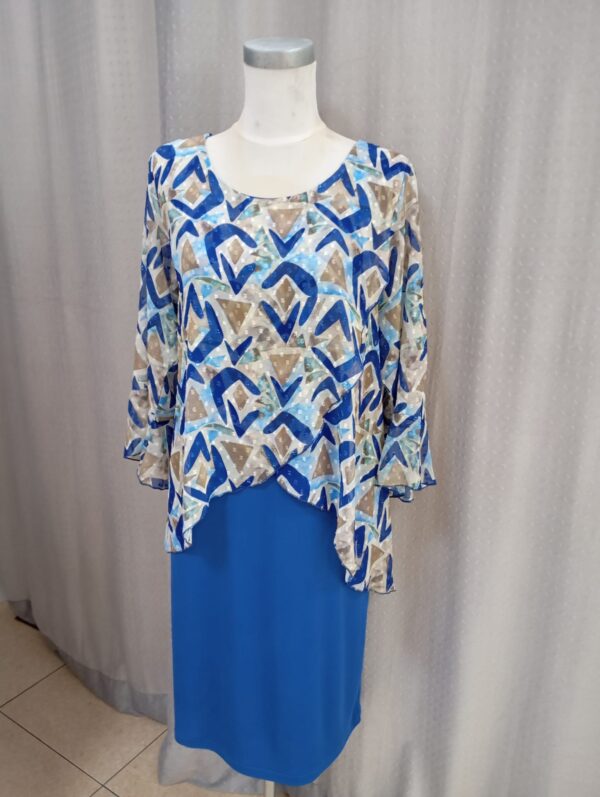 Vestido gasa capa