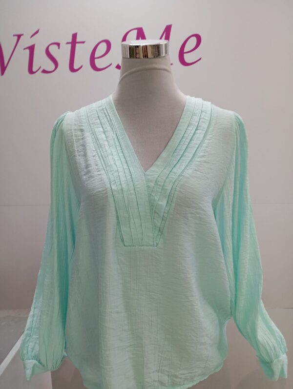 Blusa verde agua