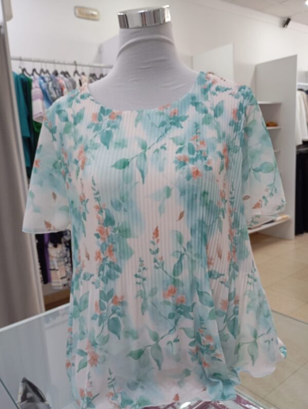 Blusa plisada