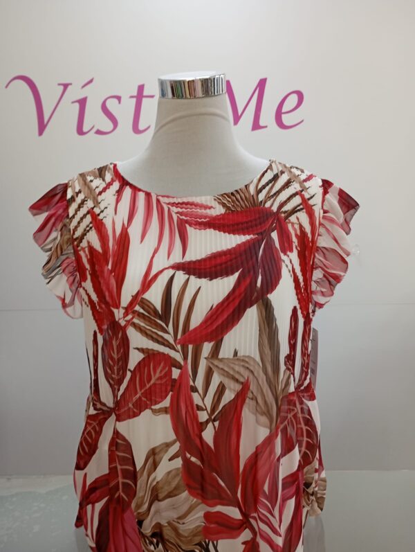 Blusa plisada