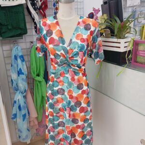 Vestido tul circulos