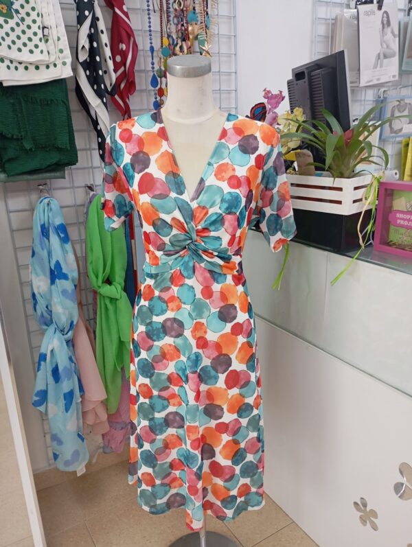 Vestido tul circulos