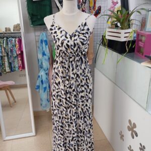 Vestido largo estampado