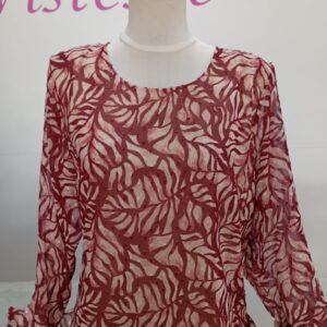 Blusa estampada de gasa