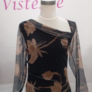 Blusa tull estampada