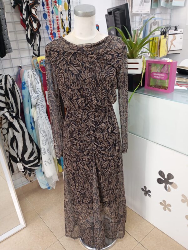 Vestido tul rizado
