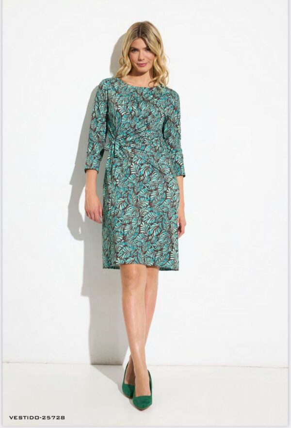 Vestido nudo estampado