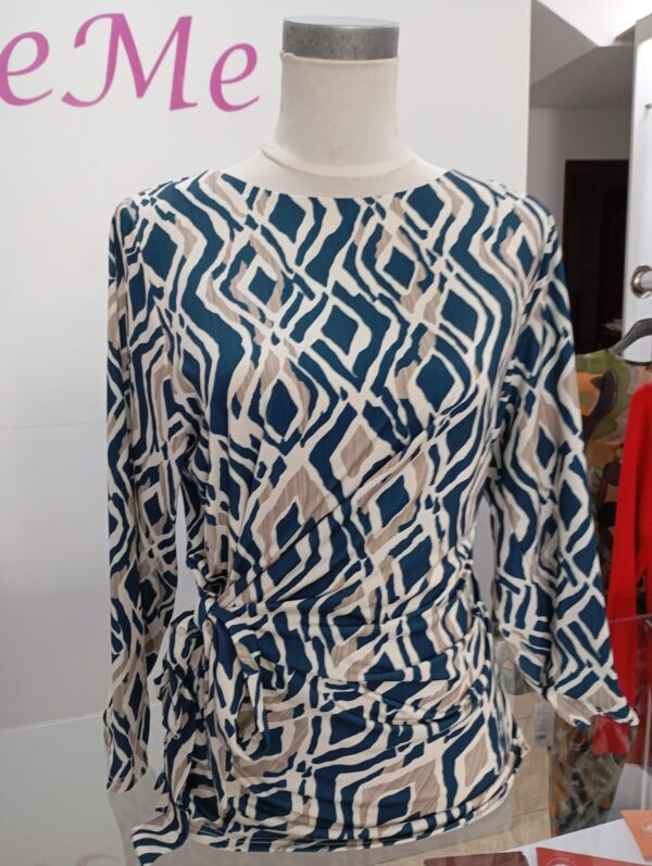 Blusa punto estampada