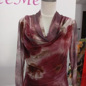 Blusa cuello tul