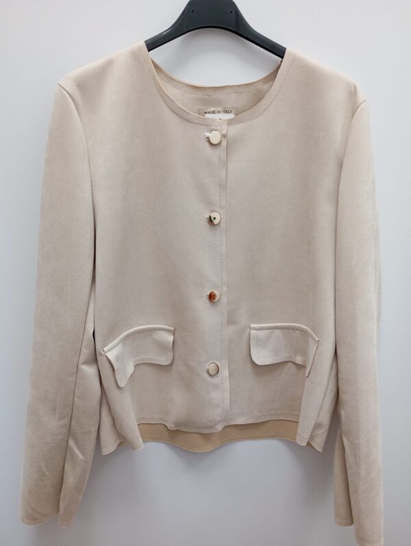 Chaqueta de antelina