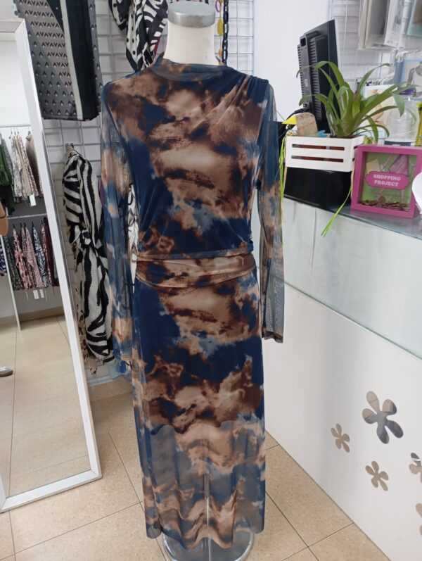 Vestido tul estampado