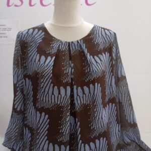 Blusa gasa estampada