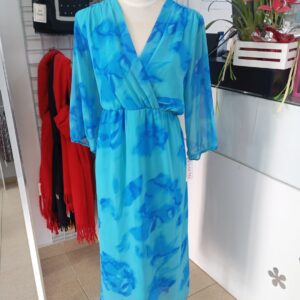 Vestido gasa estampado